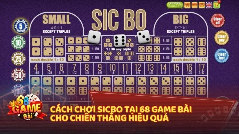 Cách chơi Sicbo tại 68 Game Bài cho chiến thắng hiệu quả